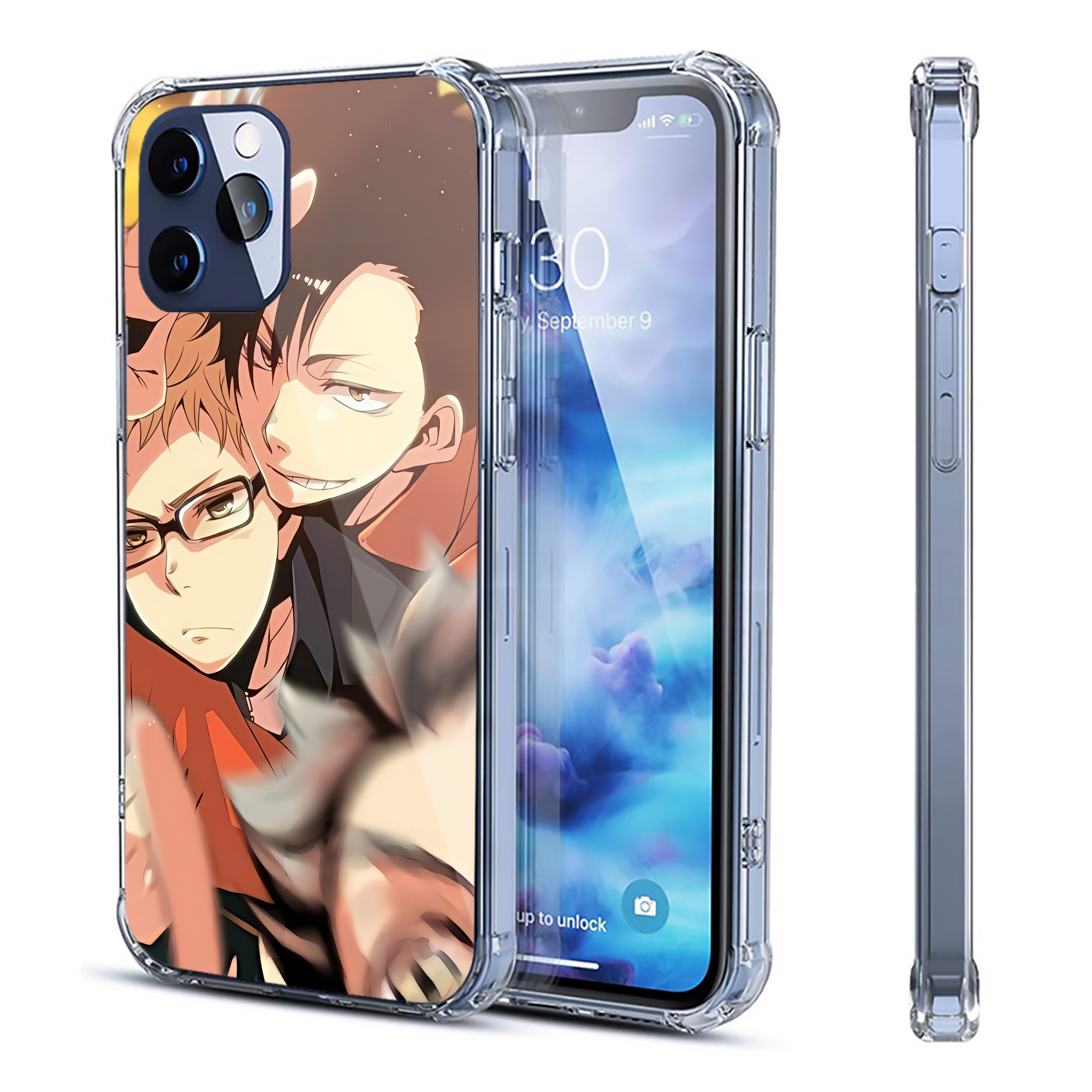 （画像用） ハイキュー!! Haikyu!! 【iPhone 12シリーズ対応】透明スマホケース（クリアソフトケース）